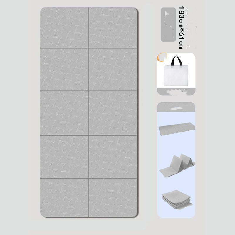 Folding Mat Foldable Yoga Mat Non-slip Outdoor Thickened Plus-sized Widened Dance Student Nap Mat