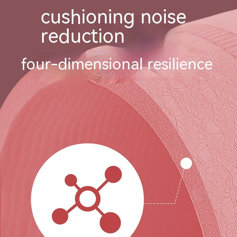 Household Skipping Rope Round Yoga Mat TPE Thickened Solid Color Fitness Beginner Suitable Meditation Mat