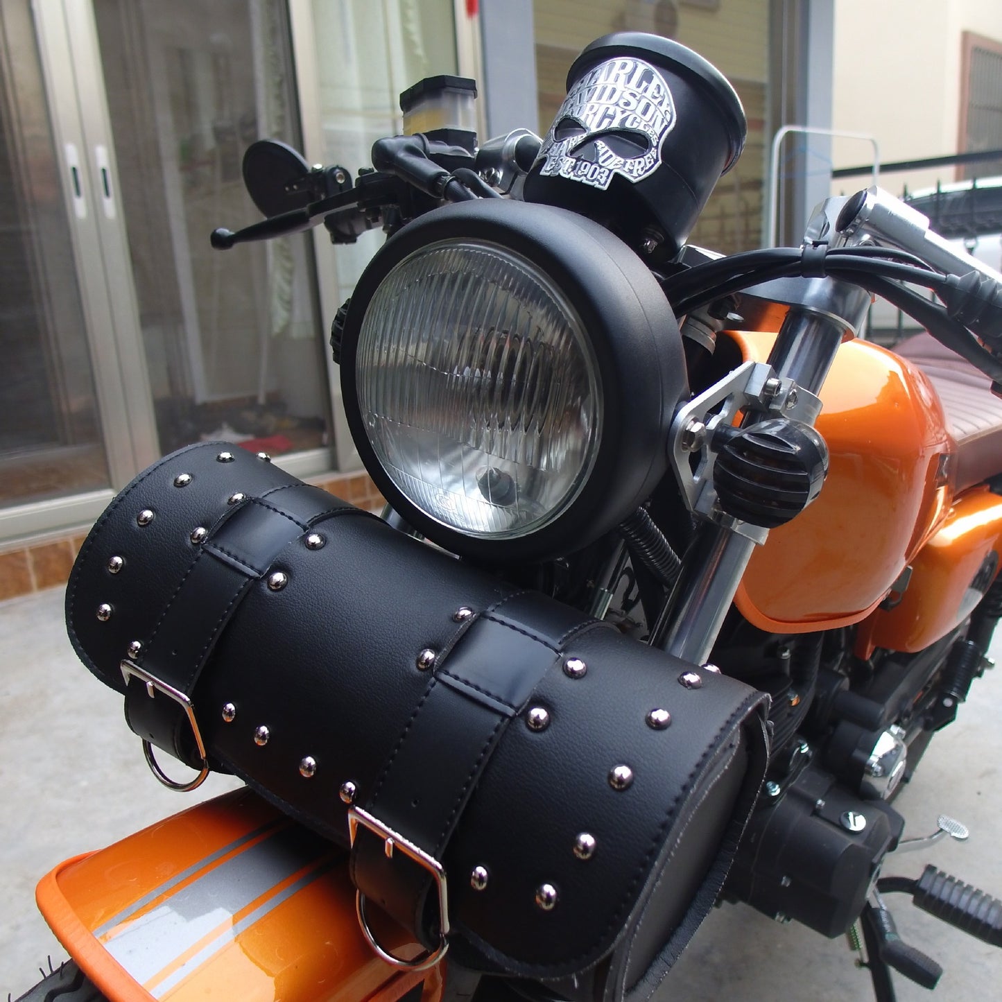 Retro Motorcycle Bicycle Bags Waterproof Leather Pannier Bag