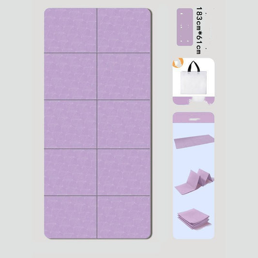 Folding Mat Foldable Yoga Mat Non-slip Outdoor Thickened Plus-sized Widened Dance Student Nap Mat