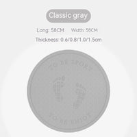 Household Skipping Rope Round Yoga Mat TPE Thickened Solid Color Fitness Beginner Suitable Meditation Mat