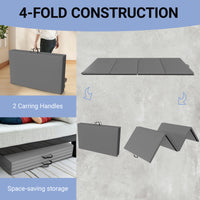 Only Supports Self Pickup  Folding Gym Mat With Carrying Handle For Protective Flooring In Mixed Martial Arts, Gymnastics, And Home Gyms, 2 Inch Thick