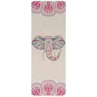 Natural rubber linen yoga mat