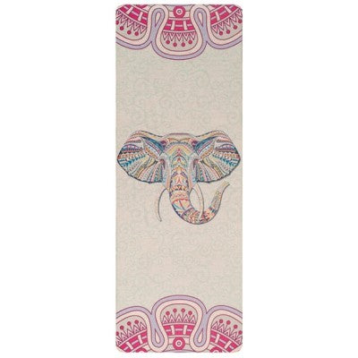 Natural rubber linen yoga mat