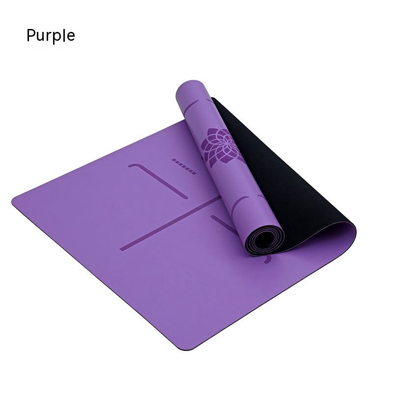 Non-slip 2mmPU Leather Environmental Rubber Yoga Mat