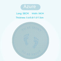 Household Skipping Rope Round Yoga Mat TPE Thickened Solid Color Fitness Beginner Suitable Meditation Mat