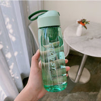 Portable Filter Screen With Sports Bottle Plastic Cup Fall Protection Strap Scale Water Bottle