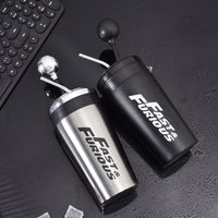 Stainless Steel Car Water Bottle With Straw Drink Bottle Fast And Furious 10 Thermos Cup With Lid Rocker Drinking Set 500ml