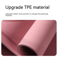 Household Skipping Rope Round Yoga Mat TPE Thickened Solid Color Fitness Beginner Suitable Meditation Mat