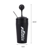 Stainless Steel Car Water Bottle With Straw Drink Bottle Fast And Furious 10 Thermos Cup With Lid Rocker Drinking Set 500ml