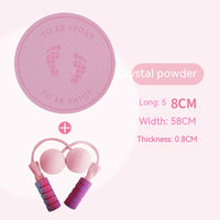 Household Skipping Rope Round Yoga Mat TPE Thickened Solid Color Fitness Beginner Suitable Meditation Mat