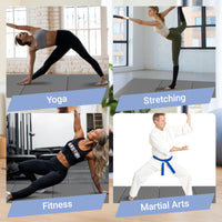 Only Supports Self Pickup  Folding Gym Mat With Carrying Handle For Protective Flooring In Mixed Martial Arts, Gymnastics, And Home Gyms, 2 Inch Thick