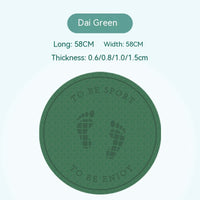 Household Skipping Rope Round Yoga Mat TPE Thickened Solid Color Fitness Beginner Suitable Meditation Mat