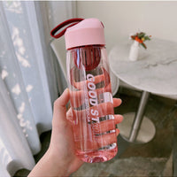 Portable Filter Screen With Sports Bottle Plastic Cup Fall Protection Strap Scale Water Bottle