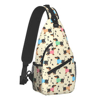 Shoulder Bag Dual-use Messenger Bags Printing Chest Bag
