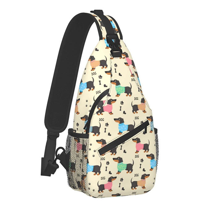 Shoulder Bag Dual-use Messenger Bags Printing Chest Bag