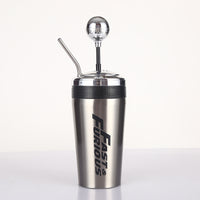 Stainless Steel Car Water Bottle With Straw Drink Bottle Fast And Furious 10 Thermos Cup With Lid Rocker Drinking Set 500ml