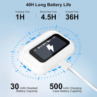 Wireless Earbuds, 5.4 Bluetooth Headphones With Touch Screen Ear Buds, ANC ENC Noise Cancelling Earbuds Headphones With Microphone, Wireless Bluetooth In Ear Earphones For Android IOS Phones