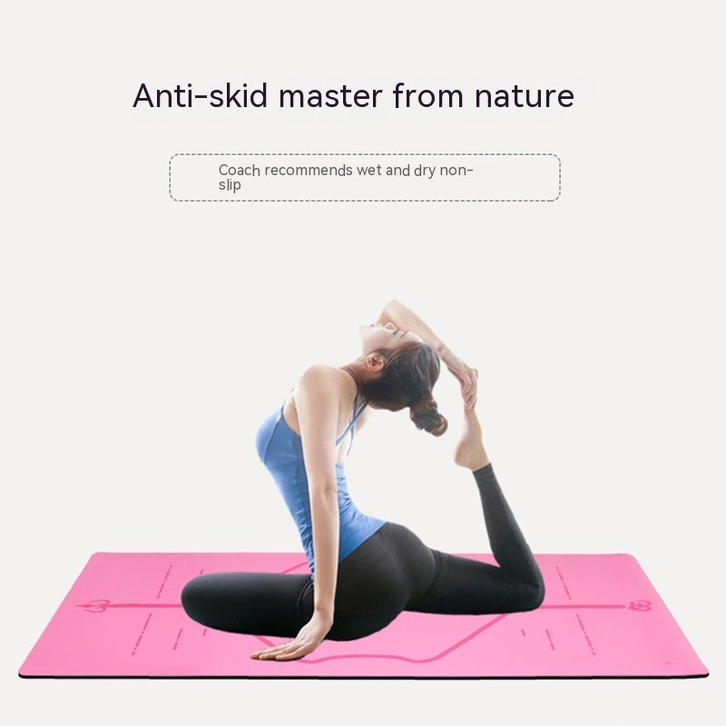 Non-slip 2mmPU Leather Environmental Rubber Yoga Mat
