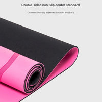 Non-slip 2mmPU Leather Environmental Rubber Yoga Mat