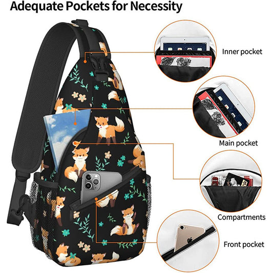 Shoulder Bag Dual-use Messenger Bags Printing Chest Bag