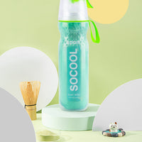 500ml Outdoor Cycling Running Water Drinking Bottle Misting Spray Healthy Sports Bottles